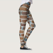 Muur van bakstenen achtergrond leggings (Rechts)