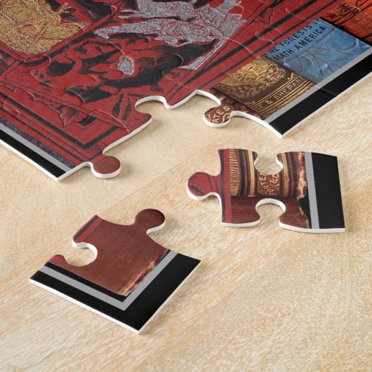 MUUR VAN  BOEKEN LEGPUZZEL (Zijkant)