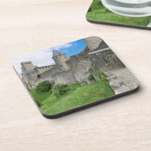 Muur van Carcassonne Bier Onderzetter (Linkerzijde)