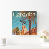  muur van Cordoba Spanje Vierkante Klok (Huis)