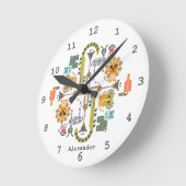 Muur van de Kind Safari-Oerwoud Ronde Klok (Hoek)