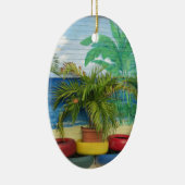 Muur van de kleuren "Sint Maarten" Keramisch Ornament (Rechts)