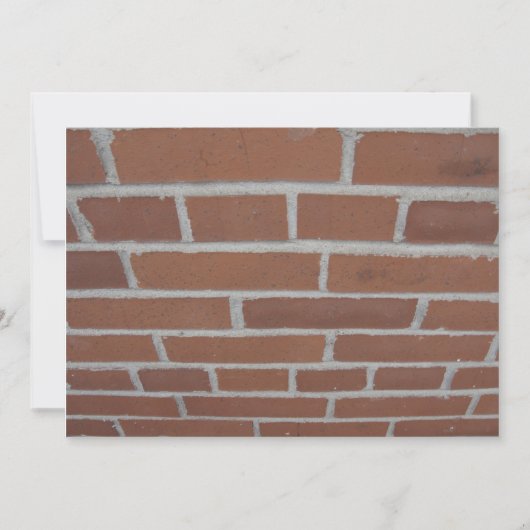 Muur van de uitnodiging van de bricks (Voorkant)