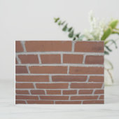 Muur van de uitnodiging van de bricks (Staand voorkant)