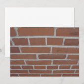 Muur van de uitnodiging van de bricks (Voorkant / Achterkant)