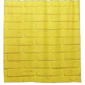 muur van gele baksteen douchegordijn (Voorkant)