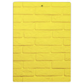 muur van gele baksteen klembord (Achterkant)
