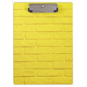 muur van gele baksteen klembord (Voorkant)