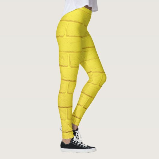 muur van gele baksteen leggings (Rechts)