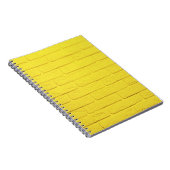 muur van gele baksteen notitieboek (Rechterzijde)