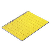 muur van gele baksteen notitieboek (Linkerzijde)