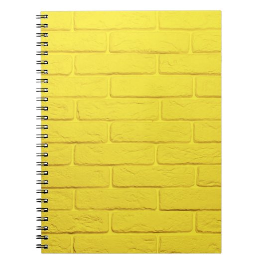 muur van gele baksteen notitieboek (Voorkant)