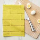 muur van gele baksteen theedoek (Quarter Fold)