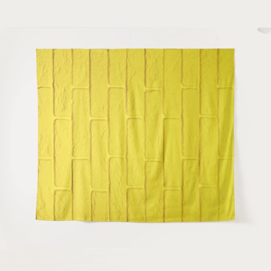 muur van gele baksteen wandkleed (Voorkant (horizontaal))