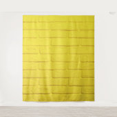 muur van gele baksteen wandkleed (Voorkant)