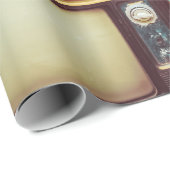 Muur van heile kleurige retro-televisie cadeaupapier (Rol Hoek)