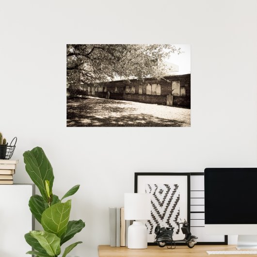 Muur van het Poster van de begraafplaats van het k (Thuiskantoor)