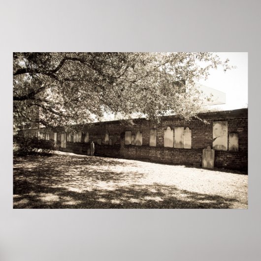 Muur van het Poster van de begraafplaats van het k (Voorkant)