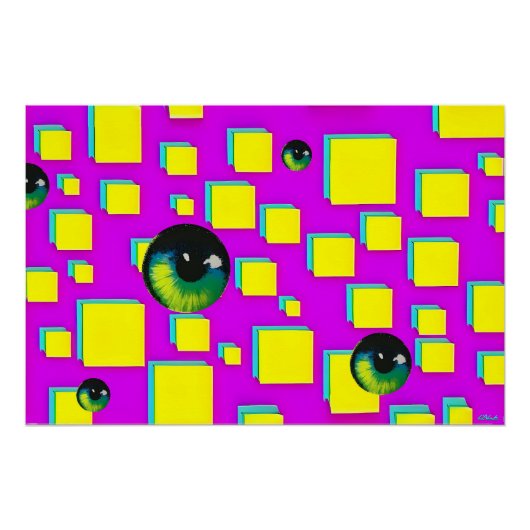 Muur van het zicht perfect poster (Voorkant)