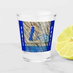 Muur van I Love You   Parijs Shot Glas