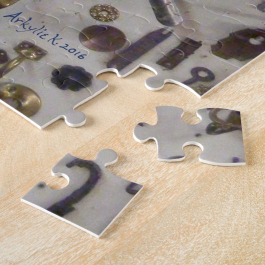 Muur van Keys die de puzzel uitdaagt Legpuzzel (Zijkant)
