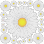 muur van Little Daisy Sticker (Voorkant)
