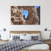 Muur van modderstenen fort canvasprint canvas afdruk (Insitu (Slaapkamer))