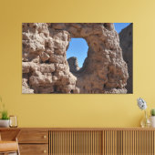 Muur van modderstenen fort canvasprint canvas afdruk (Insitu (Woonkamer))