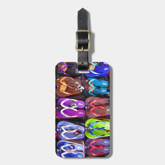 Muur van Teenslippers Bagagelabel (Voorkant verticaal)