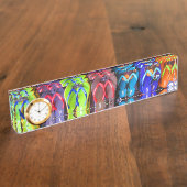 Muur van Teenslippers Naambordje (Zijkant)