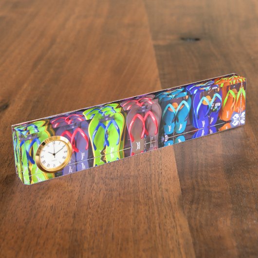 Muur van Teenslippers Naambordje (Zijkant)