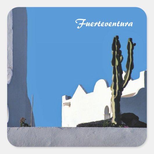 muur vierkante sticker (Voorkant)