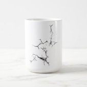 Muur, zwart rack magische mok (Midden)