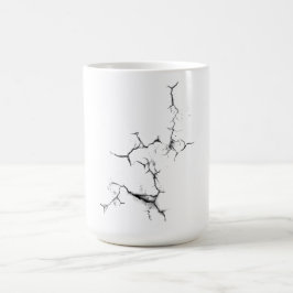 Muur, zwart rack magische mok