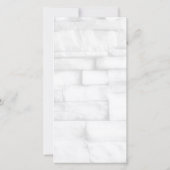 Muurbakstenen Bruiloft Professionele Minimalistisc Save The Date (Achterkant)