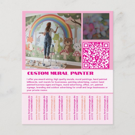 Muurbeeldschilder flyer (Voorkant)