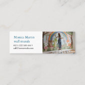 Muurbeeldschilder  mini visitekaartje (Voorkant)
