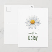 Muurbloemkunst april madeliefje waterverf briefkaart (Voorkant / Achterkant)