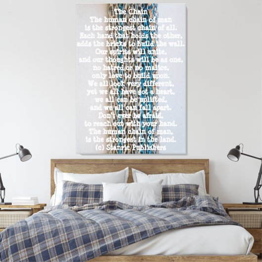 MUURCANVAS ART&DESIGN STIJL CANVAS AFDRUK (Insitu (Slaapkamer))