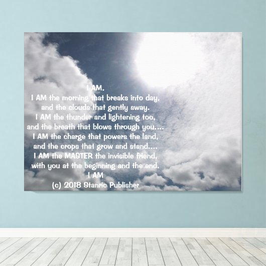 MUURCANVAS ART&DESIGN STIJL CANVAS AFDRUK (Insitu (Houten vloer))