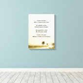 Muurdecoratie gedicht canvas afdruk (Insitu (Houten vloer))