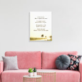 Muurdecoratie gedicht canvas afdruk (Insitu (Woonkamer))