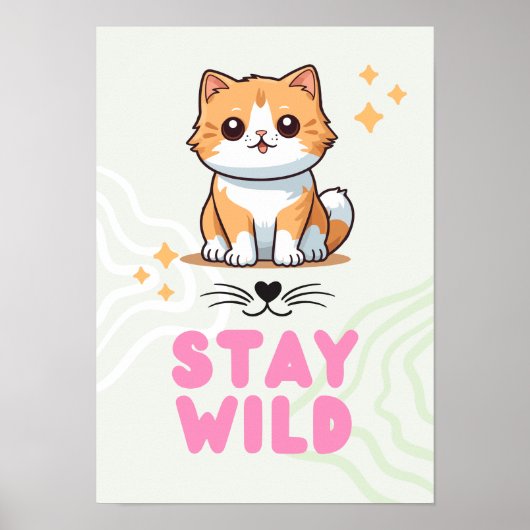 Muurdecoratie Omarm uw kat, Vier de Adven Poster (Voorkant)