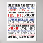 Muurdecoratie voor Sibling Poster (Voorkant)