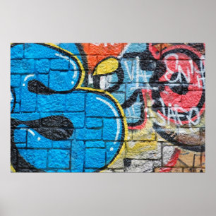 muurgraffiti-poster poster