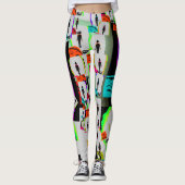 Muurgraffiti uit 1980 leggings (Voorkant)