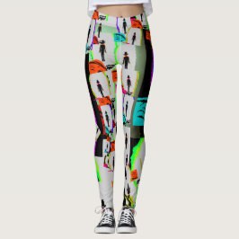 Muurgraffiti uit 1980 leggings