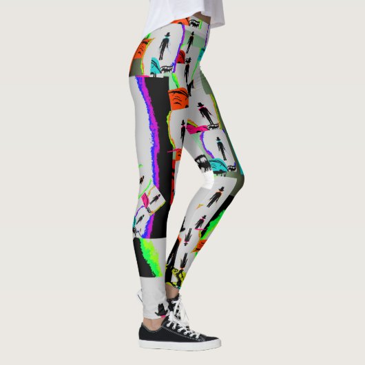 Muurgraffiti uit 1980 leggings (Rechts)