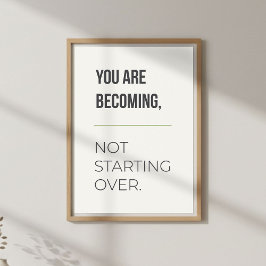 Muurgroei Mindset Kunst. Inspirerende Citaten Poster