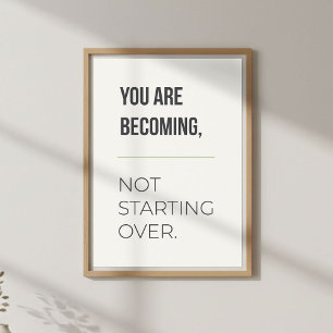 Muurgroei Mindset Kunst. Inspirerende Citaten Poster
